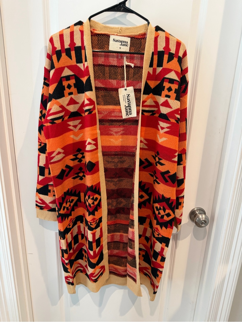 Savanna Jane Open-Front Knit Cardigan Size Medium